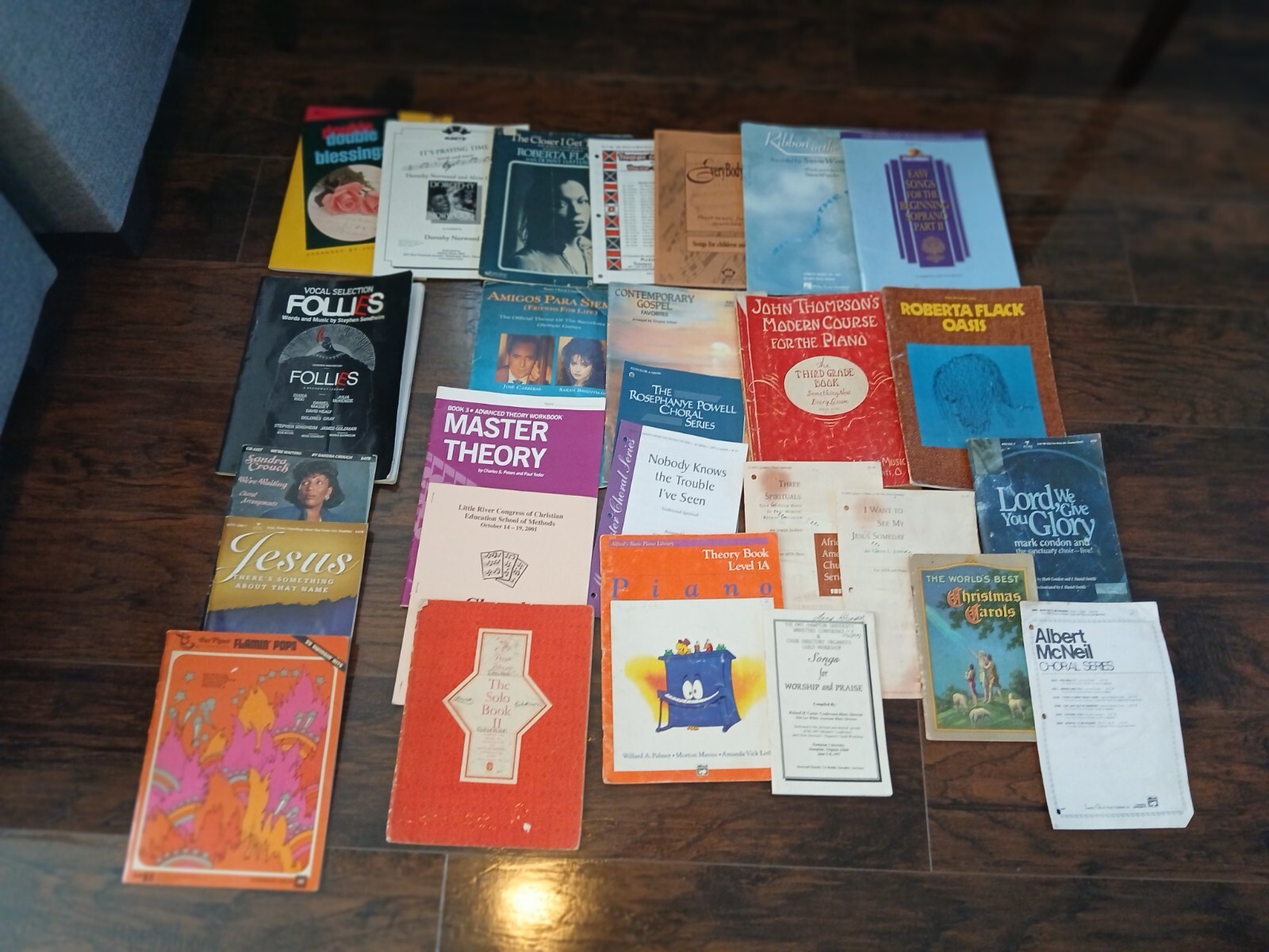 LARGE LOT of Older Beginner Intermediate & Advan Piano Method Sheet Music Books