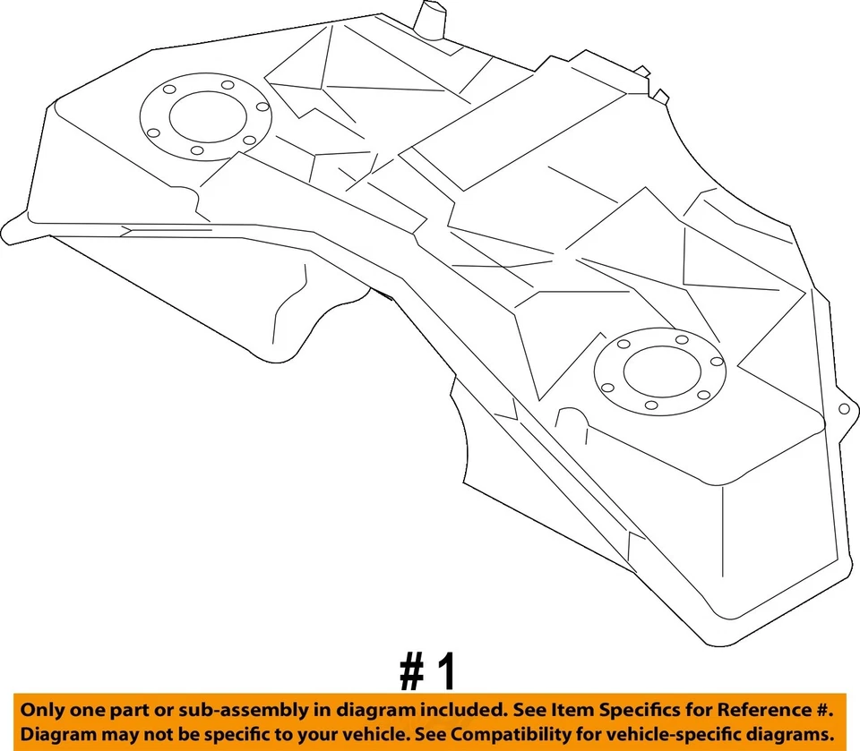 Used Fuel Tank fits: 2012 Infiniti M37  Grade A Foto 4 de 4