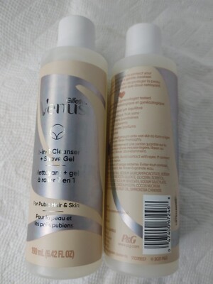 Venus 2-in-1 Cleanser Shave Gel Skin & Pubic Hair! 190 ml, 6.42 oz
