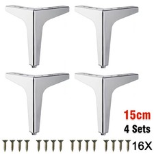 4PCS 10/15cm Furniture Sofa Legs Modern Metal Diamond Triangle Furniture Feet