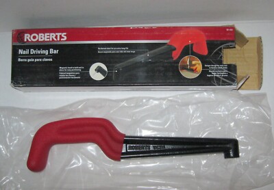 New Roberts 10-151 Nail Driving Bar Magnetic Head Hardened Steel Distressed Box
