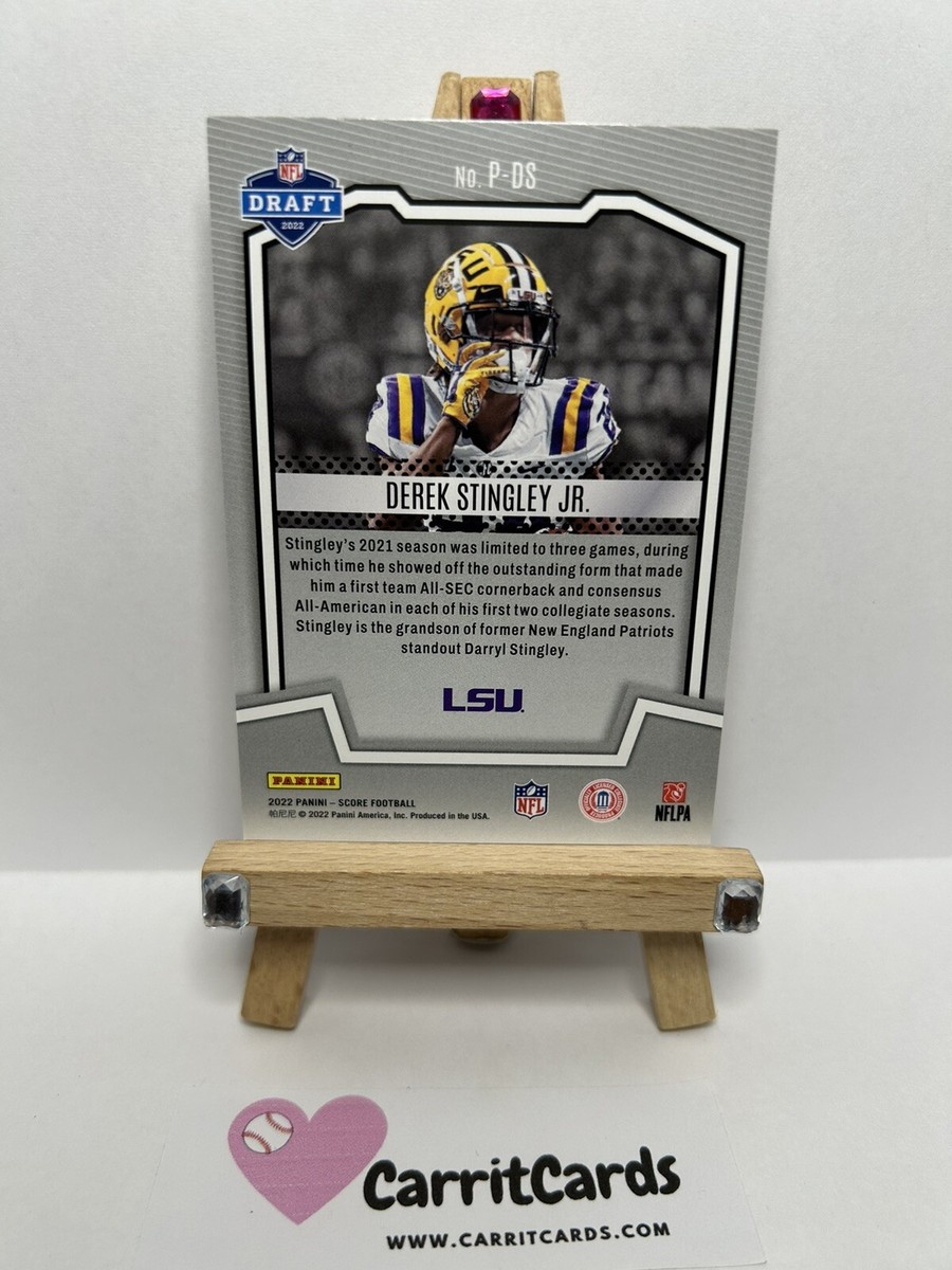 DEREK STINGLEY JR 2022 Panini Score Protential Rookie RC #P-DS LSU