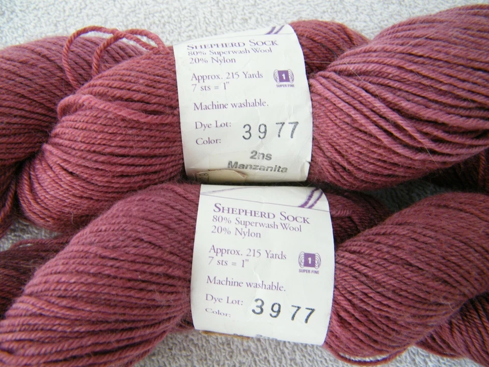 LORNA'S LACES PASTOR CALCETÍN HILO #2NS MANZANITA LANA NYLON 2 MADEJAS FUMADORES HOGAR Foto 2 de 4