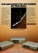 Phase Linear -  Amplifiers - Original Magazine Ad - 1982