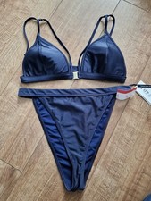 Topaz Boutique Navy Bikini Boutique Swimwear Size M Uk 12 New