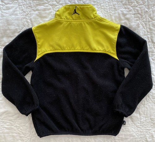 Child Jordan Fleece Full Zip Jacket, Size: 6, Black/Yellow - Picture 5 of 5