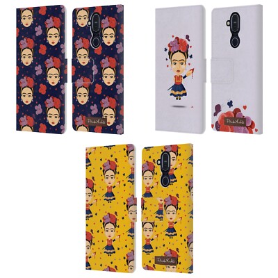 OFFICIAL FRIDA KAHLO DOLL LEATHER BOOK WALLET CASE COVER FOR NOKIA PHONES