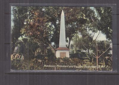 PAKISTAN, INDIA, PESHAWAR, MACKESON MONUMENT & GARDENS, c1910 ppc., unused