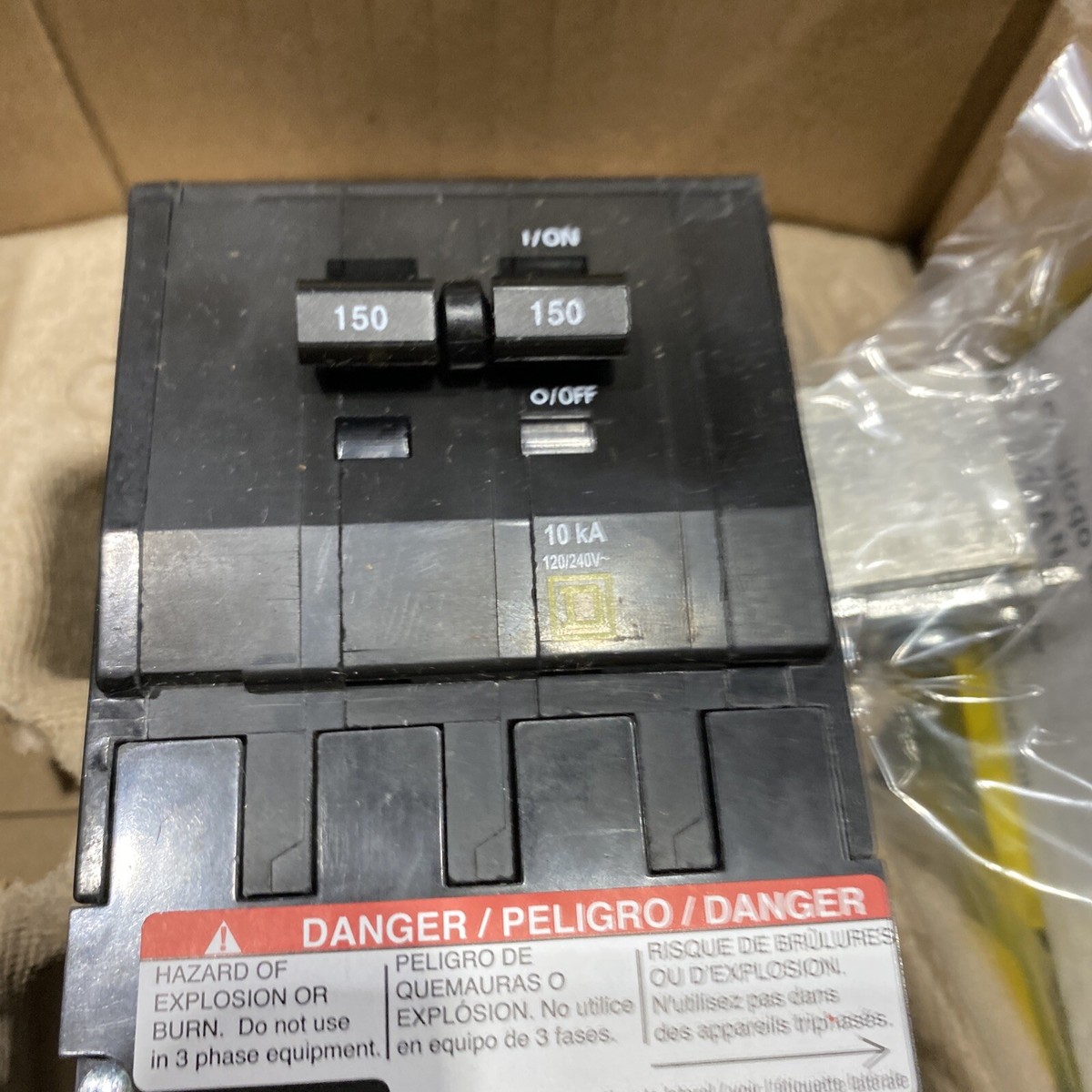 QO2150 SQD 2 POLE 150A 240V NEW | eBay