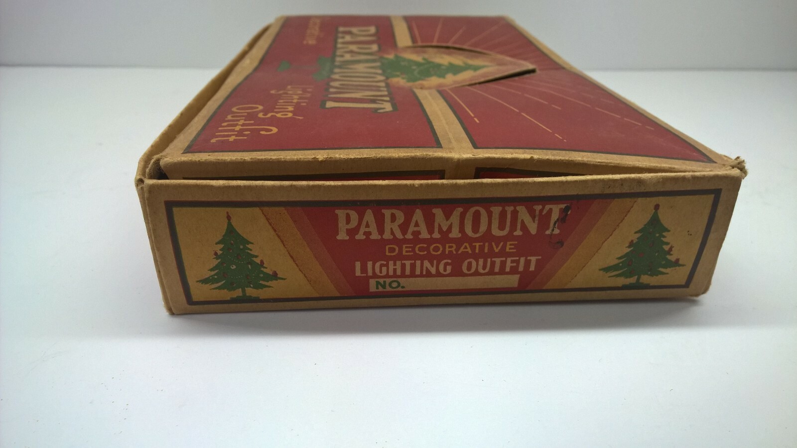Vintage Paramount Christmas Lights Works 7 String Light Set Original