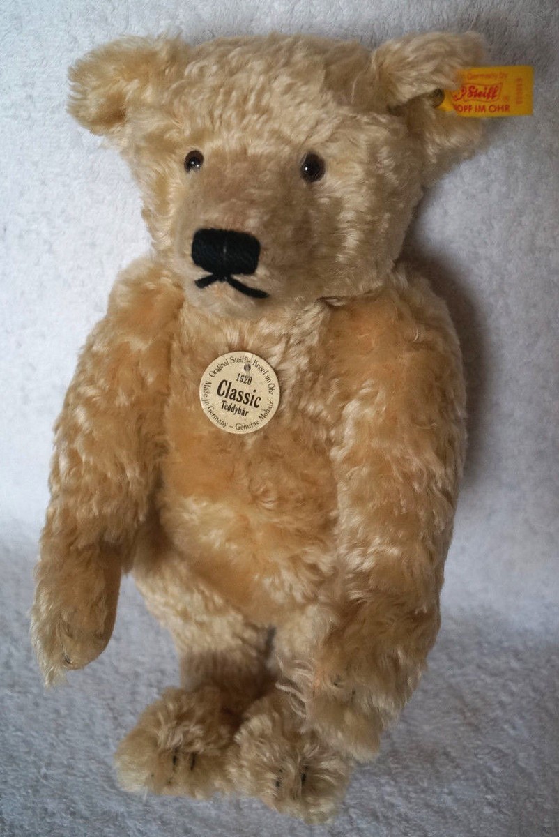 Original Steiff Classic Teddybear 1920 replica growler mohair