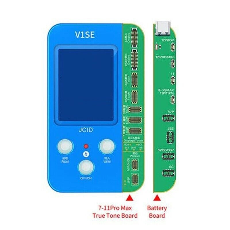 Programador JC V1SE + Placa de batería Para IPHONE Batería de choque táctil foto