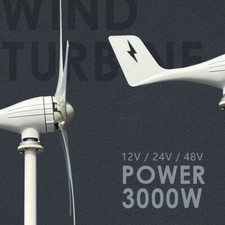 Generatore eolico 3000W 3000W 12V 24V 48V domestico con regolatore MPPT