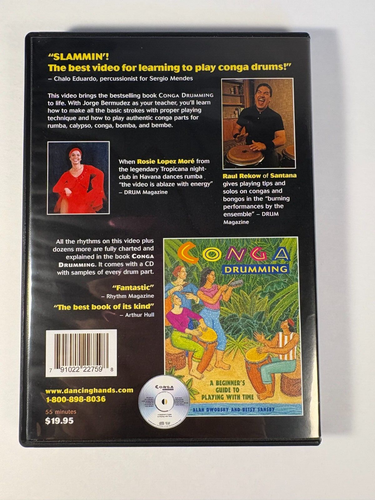 Conga Drumming: A Beginner's Video Guide DVD Jorge Bermudez Nice - Picture 2 of 2