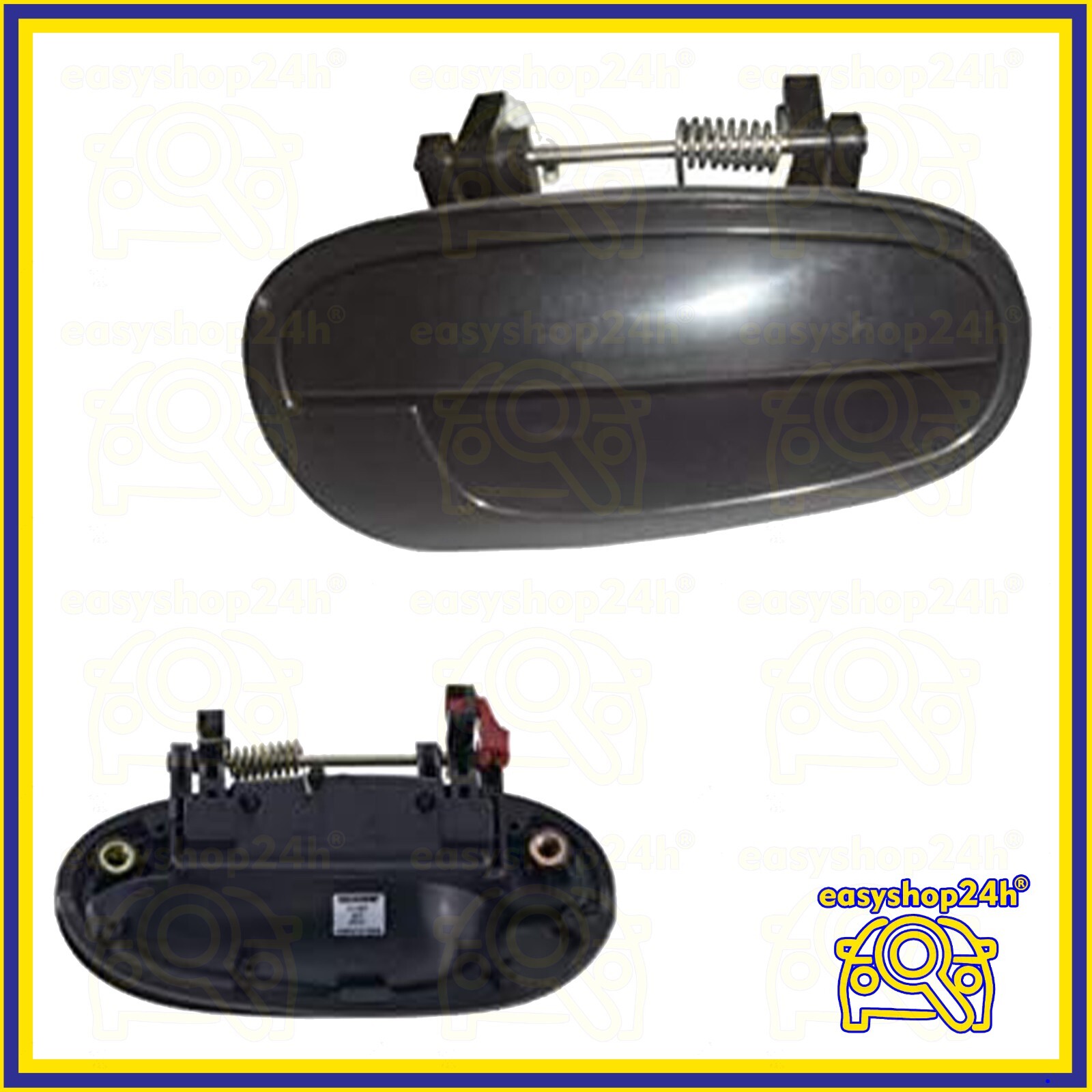 Maniglia Esterna Posteriore Destra per Chevrolet Matiz da 2005 Apri Porta Nera - Miniatura 4