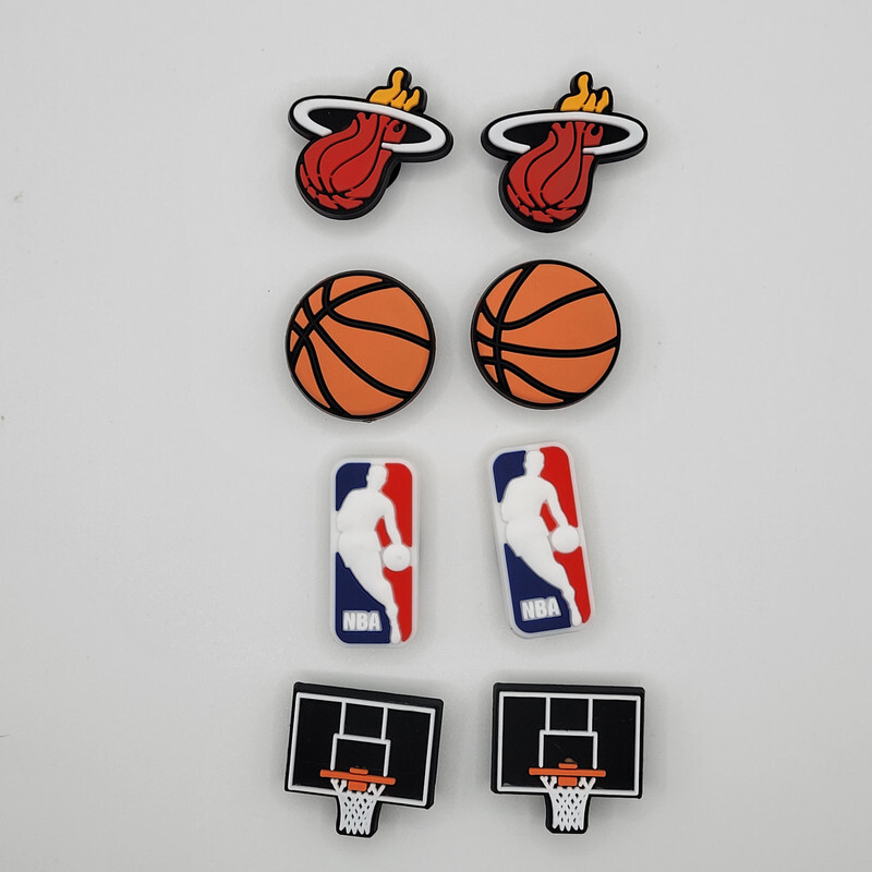 NBA Miami Heat Basketball Team For Crocs Shoe Charms Pieces