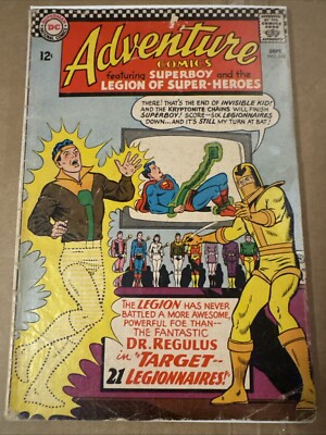 Adventure Comics #348 1966 Mid Grade Minor Staple discoloration