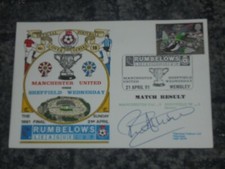 RON ATKINSON - MANCHESTER UTD V SHEFFIELD WED  - FDC   SIGNED (2)