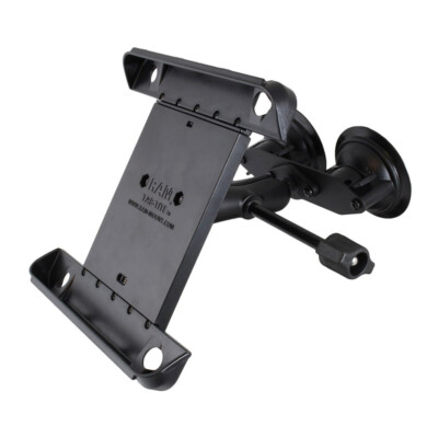 Double Suction EFB Mount with Extension Arm and Tab Tite holder for 10'' Tablets