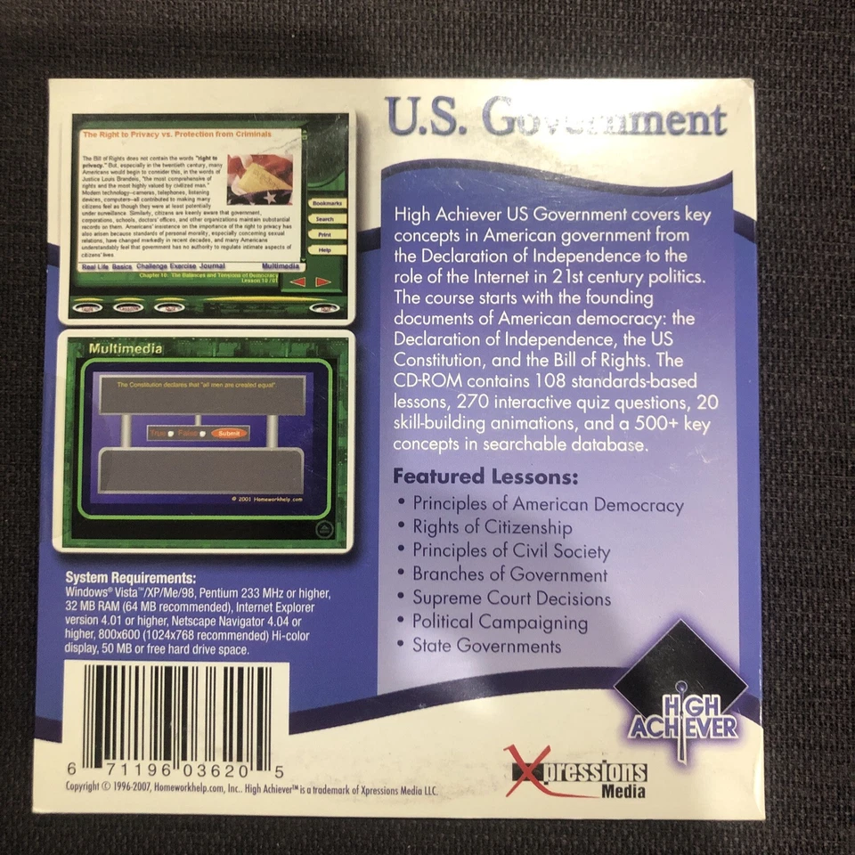 Pc Treasures High Achiever US Government - Image 4 of 4