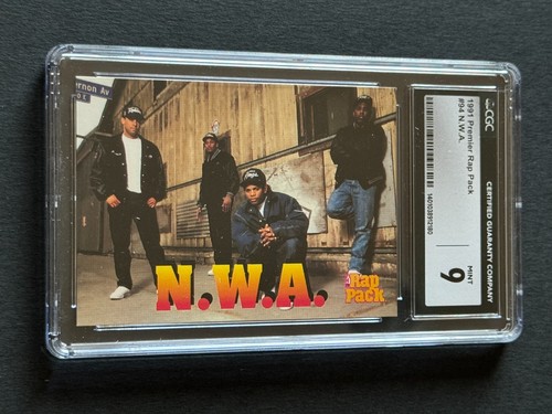 1991 Premier Cards THE RAP PACK #94 NWA Niggaz With Attitude DR DRE Eazy E CGC 9