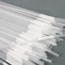 Transparent/Clean Party Extra Long Flexible Drinking Bendy Straws 100pcs