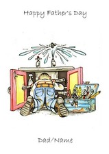 Plumber card personalise for any occasion 