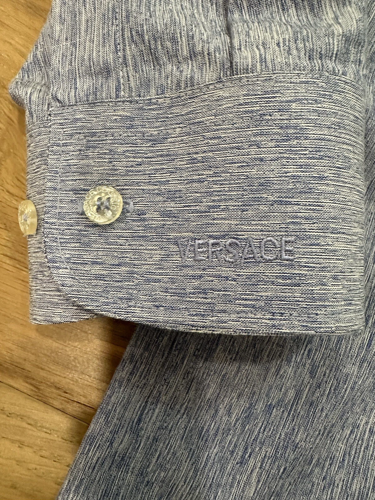 Polo vintage Hollywood Country Club x Versace uomo abbottonata TG 17 34 35