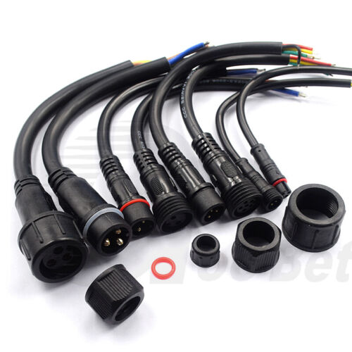 2/3/4/5/6/7/8 Pin IP67 Outdoor Waterproof Electrical Cable Wire Connector Plug - Picture 8 of 37