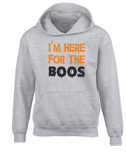 Im Here For The Boos Funny Halloween Costume Kids Hoodie 10 Colours (S-XL) by sw - Picture 20 of 21