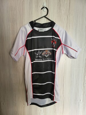 Wests Ashfield Junior Rugby Union 7's Body Armor Jersey Mens Size S  Australia
