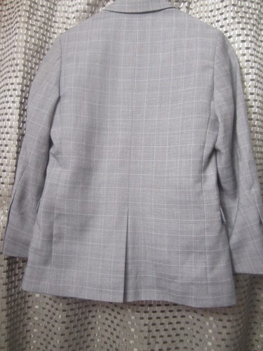 APPAMAN Fine Tailoring Boys Plaid Blazer Sports Jacket Gray Pre-owned 6 - Picture 3 of 7
