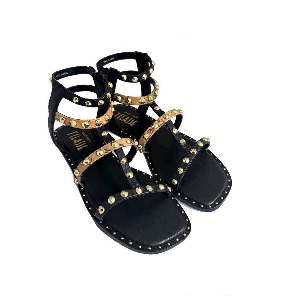 Сандалии Alviero Martini - Niedrig Frau Geo Klassisch + застежка-молния Schwarz Stachel Z0762