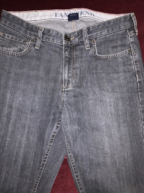 31A- Lands End Mens Black Jeans Relaxed Fit SZ 32 (32x31) | eBay