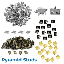 Punk Studs Pyramid Shape Metal DIY for Leather Crafts Coats Purses Belts Fashion