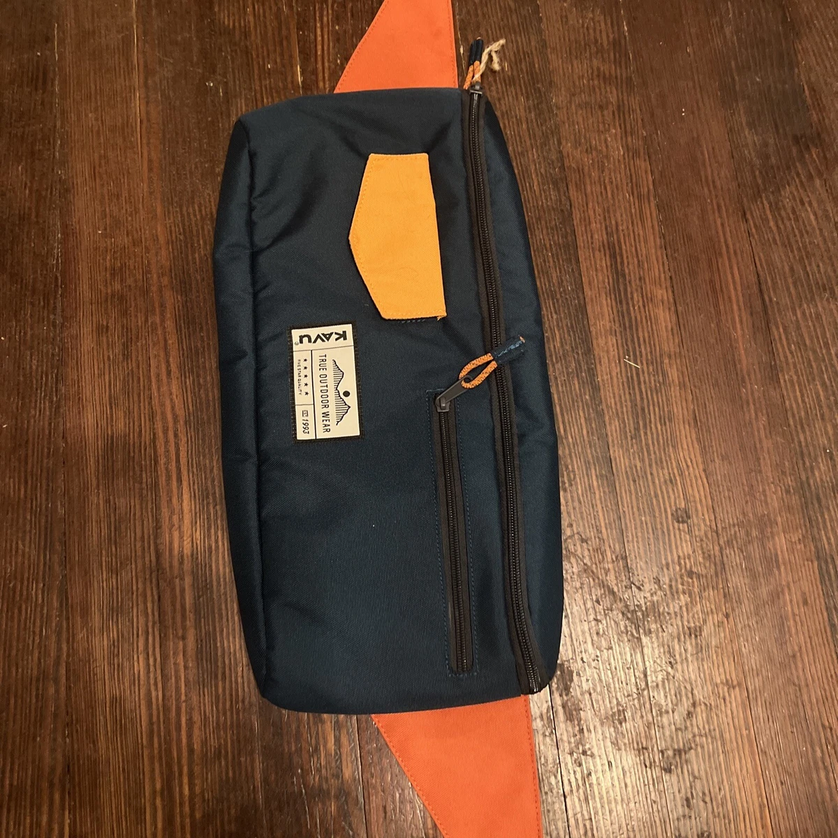 Kavu Rope Sling Bag True Outdoor Wear Green Orange 90 s Vintage
