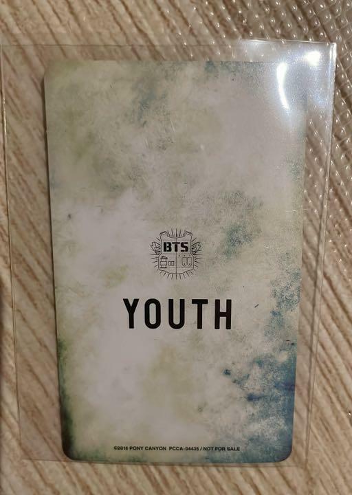 BTS YOUTH Japan Limited Official Photo Card RM J-HOPE JIN SUGA