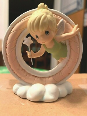 Precious Moments Disney Alphabet Letter O Peter Pan Tinker Bell w Magic Wand New