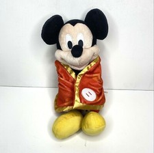 Lovey Security Baby Blanket Disney Mickey Mouse Plush with Orange Red 12"