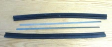 1955 56 57 CHEVY HARDTOP QUARTER GLASS VERTICAL SEALS with METAL STRIPS USA MADE
