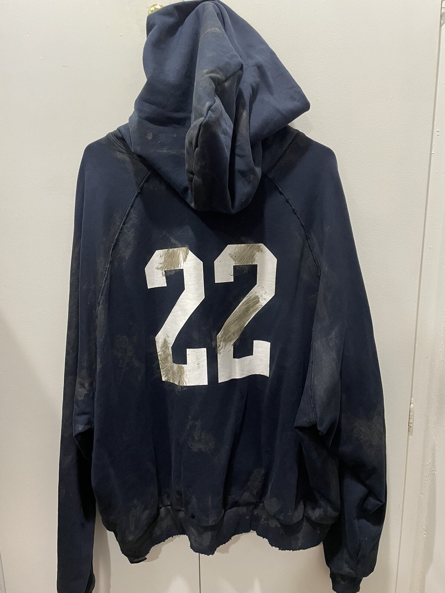 Balenciaga Winter 22 Muddy Distressed Polo Set Zip Up Runway