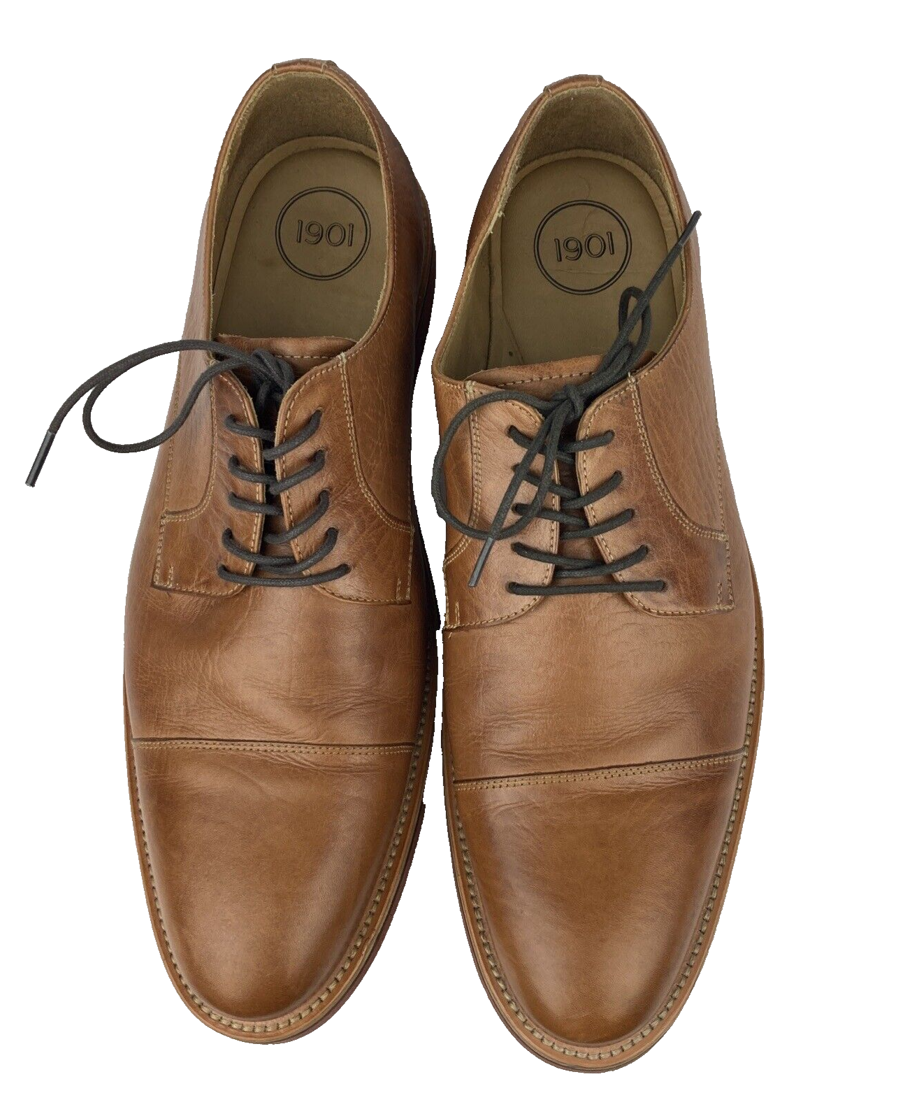 SAOLA Scarpe eleganti Nordstrom 1901 pelle uomo 10M marrone belle!