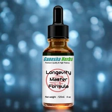 LONGEVITY MASTER  FORMULA LIQUID TINCTURE EXTRACT 28 SUPER TONIC HERBS 4 ounces!