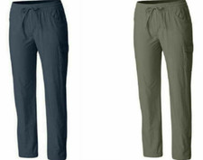 Columbia Ladies Omni-Shade UPF 30 Lightweight Pull-Up Pant Sizes Vary Blue Green