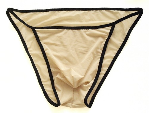 K342 Mens Sexy String Bikini Contoured Pouch Silky Soft Thin semi C-thru - Picture 26 of 29