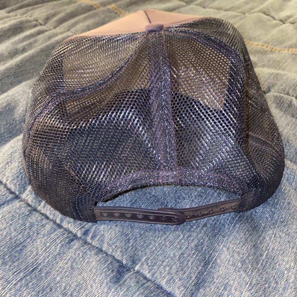 Vintage 80s 90s Snapback Hat NY State Erie Canal Corporation Mesh Trucker Blue eBay