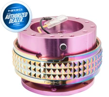 NEW NRG GEN 2.1 QUICK RELEASE PINK BODY NEOCHROME RING SRK-210PK-MC