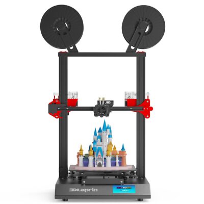 OLAPRIN Multi-Color Printing 3D Printer, Dual extruder Single Nozzle Mixed