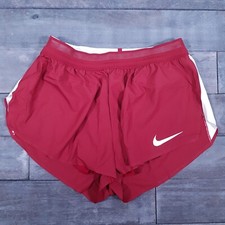 NIKE Pro Elite 2" Racing Shorts Mens Size MEDIUM Burgundy White Made in USA