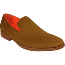 Men Tayno Dressy Casual Soft Suede Comfortable Slip on Loafer #ALPHA S Camel
